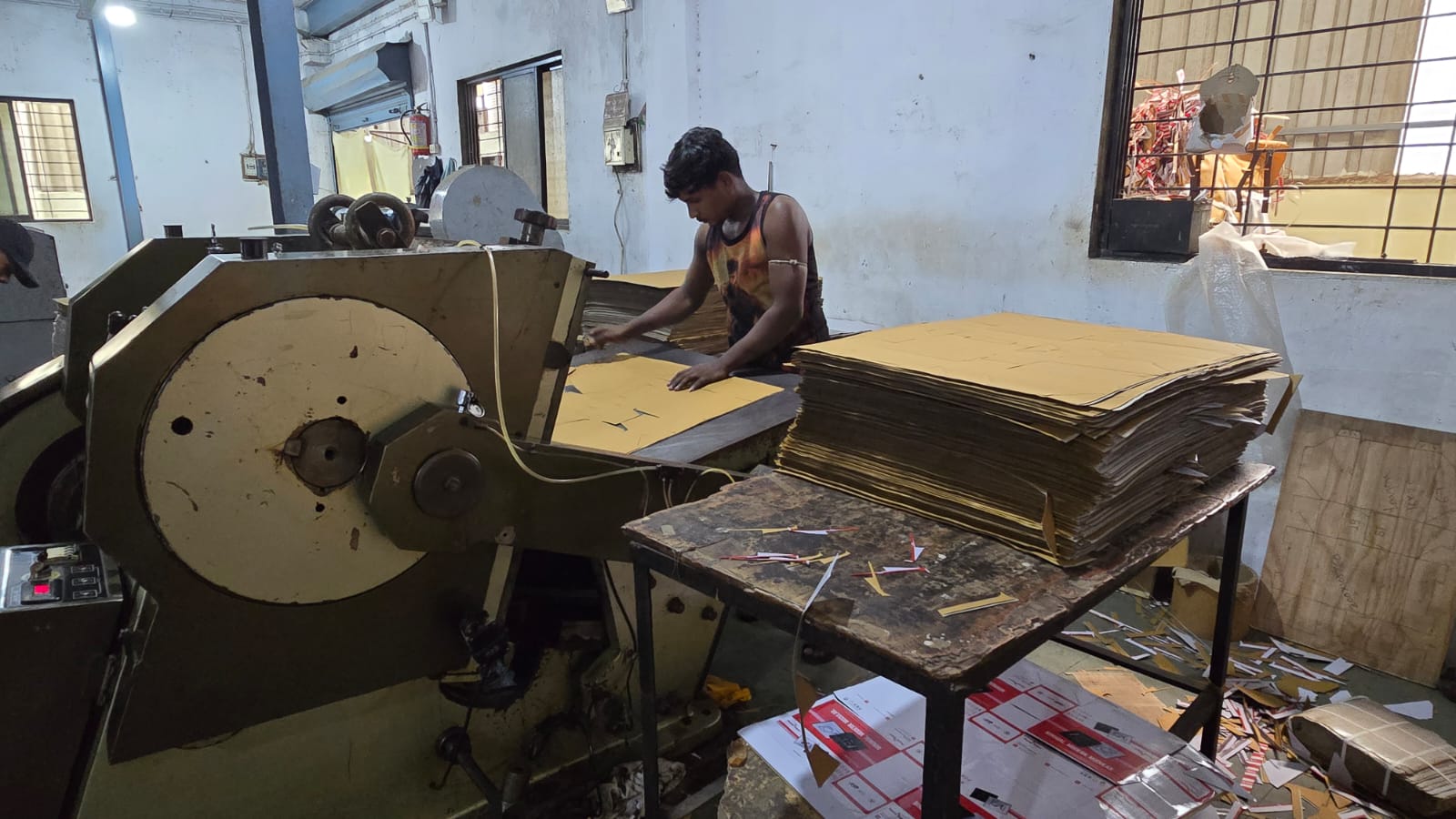 Shop floor at Maa Ashapura Packaging, Vasai, Mumbai