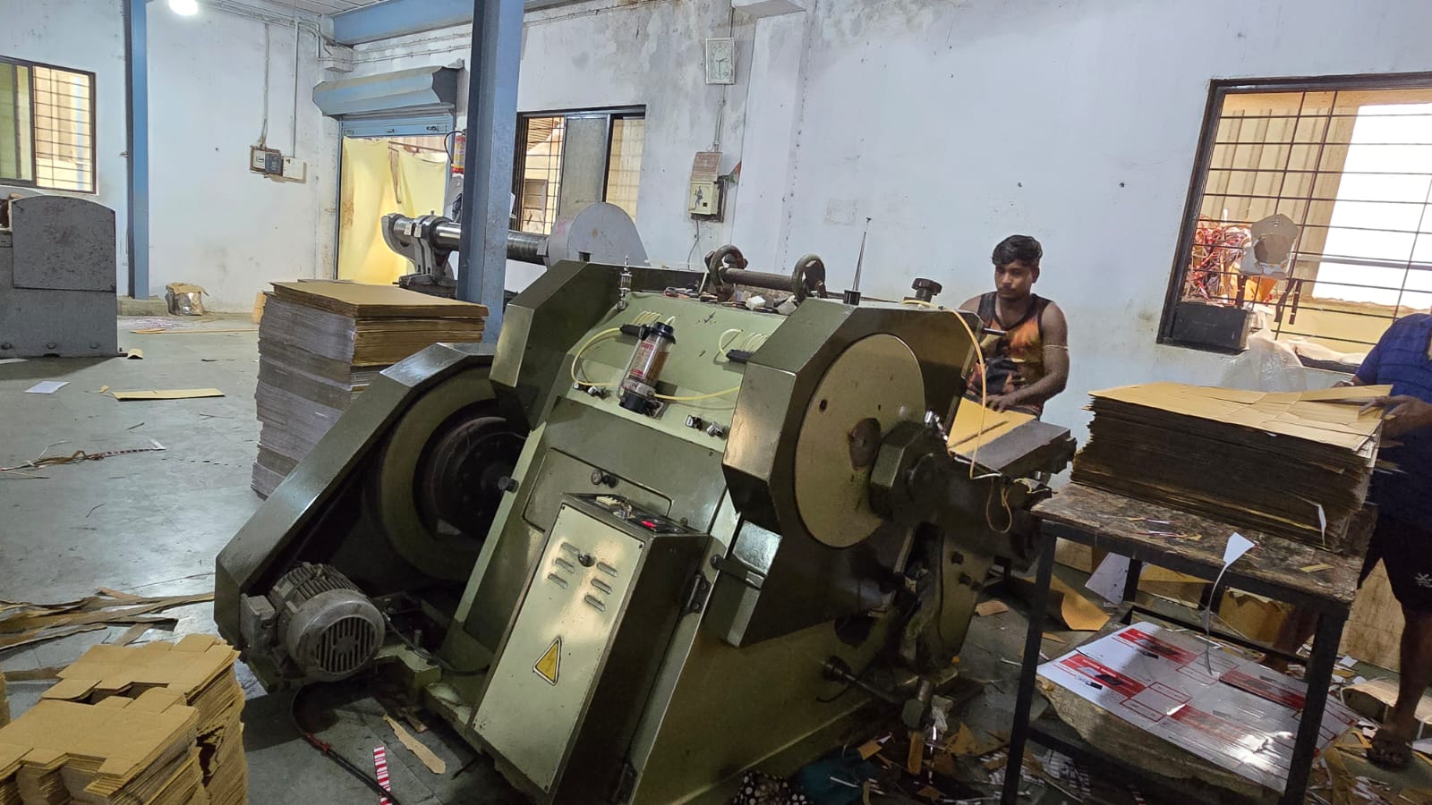 Shop floor at Maa Ashapura Packaging, Vasai, Mumbai