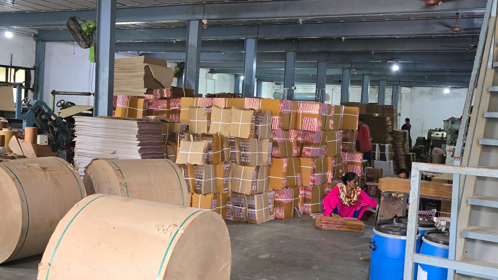 Shop floor at Maa Ashapura Packaging, Vasai, Mumbai