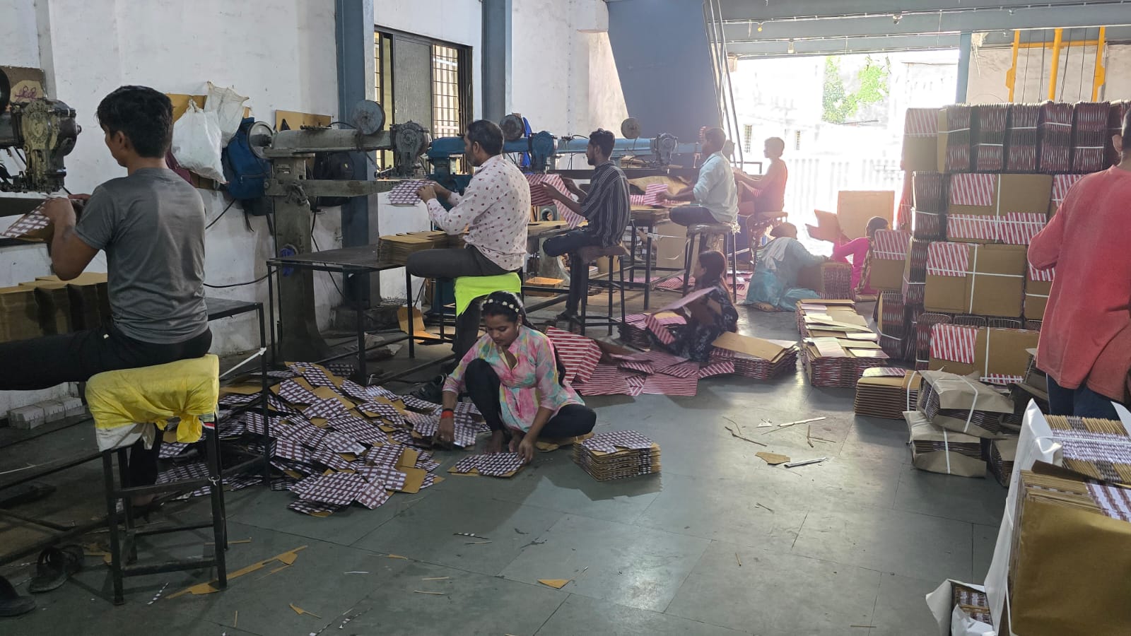 Shop floor at Maa Ashapura Packaging, Vasai, Mumbai