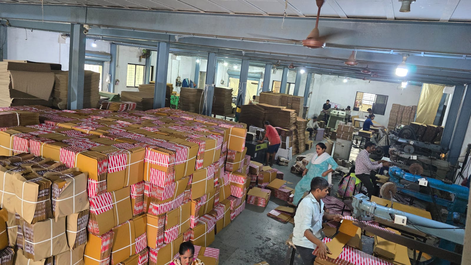 Shop floor at Maa Ashapura Packaging, Vasai, Mumbai
